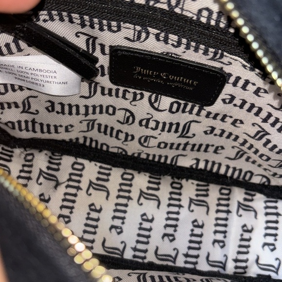 JUICY COUTURE Velour Camera Logo rhinestonecrossbody bag New - Picture 8 of 15
